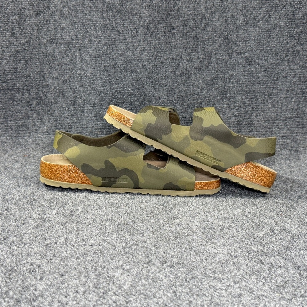 Birkenstock Milano Sandals Men's 9 Desert Soil Camouflage Green Soft Footbed - Picture 7 of 11